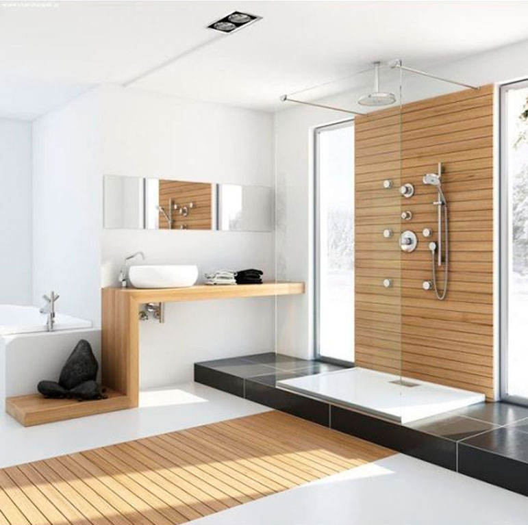 55 ideas de baños geniales. Diseño de interiores.