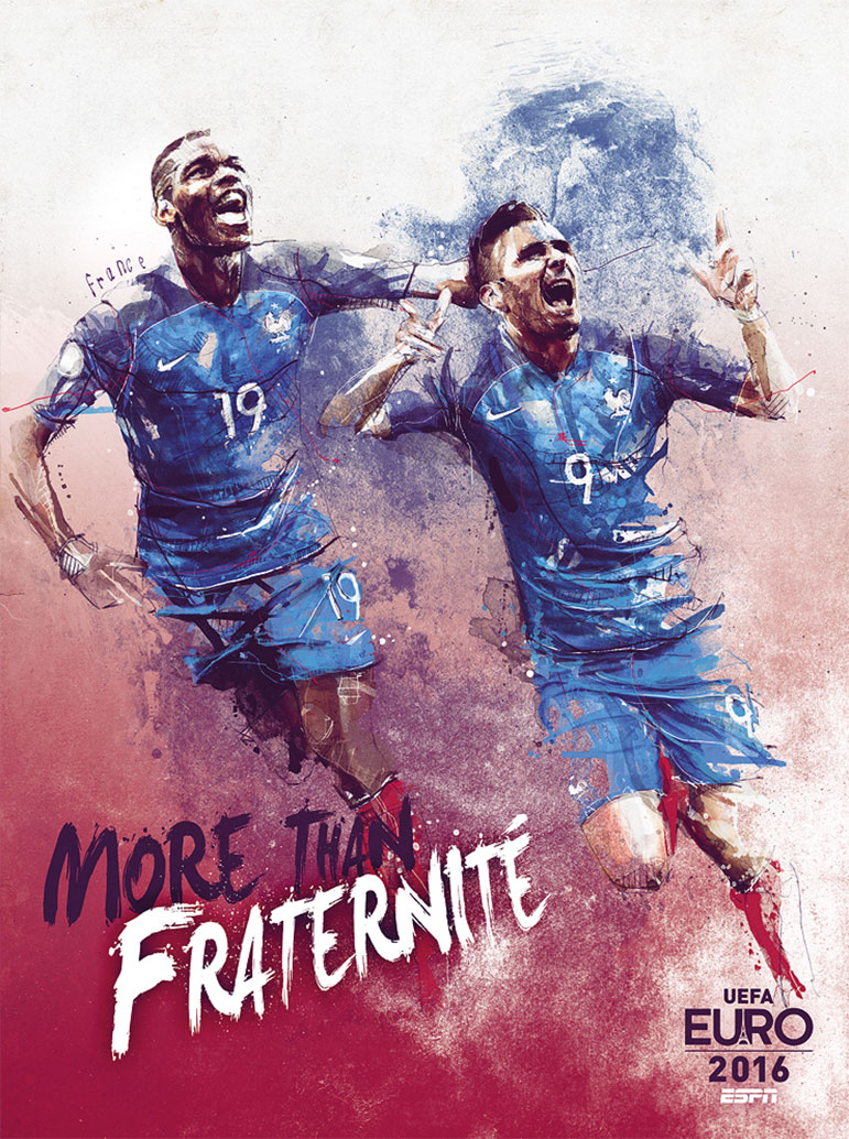 Diseño de carteles de la Eurocopa